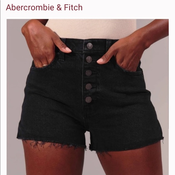 Abercrombie Curve Love High Rise Mom Shorts - Picture 1 of 5